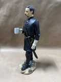 Union Army Civil War Officer Holding Coffee