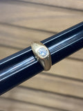 14K & Round Brilliant Cut Diamond Men’s Ring - SIZE 10