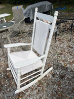 Cracker Barrel White Patio Rocking Chair