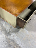 Sturdy Two Tone Coffee Table with Large Drawer