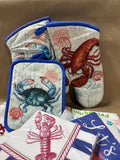 Crab Lobster Summer Tea Towels And Paper Products