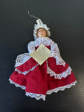 (I) Abigail Adams 2014 Signed Colonial Williamsburg Gladys Boalt Hand Made Ornament