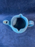 Cole Pottery North Carolina, Artist Signed Blue Pitcher