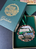 Pair of Assorted Gold Metal Resort Ornaments in Boxes