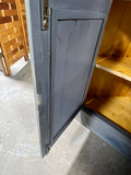 Pale Gray Painted Corner Cabinet, 2 pc