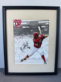 Bryce Harper #34 Washington Nationals Autographed 8x10 Framed & Matted Photo