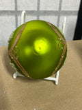 Waterford Vintage Holiday Heirlooms Frosted Glass Ball Ornament H