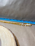 Ochre Beaded Czech Necklace
