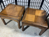 Ethan Allen Square End Tables, (2)