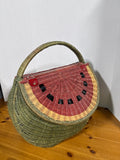 Wicker Watermelon Picnic Basket