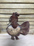 Farmhouse Style Handmade Rooster Wall Pocket