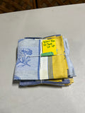 Yellow and Blue Kitchen Towel Lot, 6 pc
