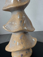 Pier 1 Imports Silver Leaf Textured Ceramic Christmas Tree