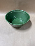 Green Embossed Ivy Leaf Stoneware Small Mixing Bowl