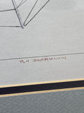 Charles W. Morgan • Whaler Print by RN Ghardloin; Signed