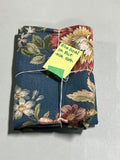 Blue Floral Small Rectangle Table Cloth, 52"x36"