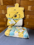 C- Winnie the Pooh Bath Set: Towel and Wash Cloths