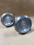 Pewter Chamberstick Push Up Candle Holders - Pair