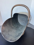 Antique Copper Helmet Coal Scuttle and Log Bucket