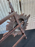 Rustic Cast Iron Vintage Sun Scroll Hanging Plant Stand