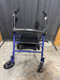Blue Drive Medical Rollator Walker with Seat Storage