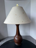 Danish Style Vintage Wooden Double Switch Table Lamp (WORKS) AS IS (READ DESCRIPTION CAREFULLY)