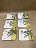 Williamsburg Tropical Coasters With Case - Set Of 6
