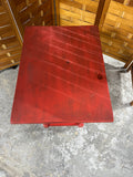 Red Painted Accent Table