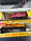 Assorted Lot of Vintage HO-Scale Miniature Trains with Tracks