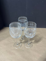 Mikasa Wine Glasses, 3 pc