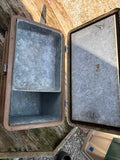 Vintage Little Brown Chest Cooler/Ice Chest