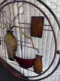 Abstract Pottery Metal Wall Art