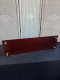 Bombay Company Style Vintage Wooden & Brass Wall Shelf