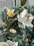XL Faux Magnolia Wreath