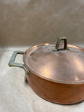 (C) Paul Revere Copper Stock Pot With Brass Handles