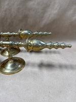 Pair Of Wall Brass Candle Sconces