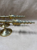 Pair Of Wall Brass Candle Sconces