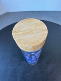 Anthropologie Hamsa & Evil Eye Glass Travel Tumbler with Bamboo Lid