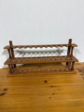 Wooden Two Tier Pipe Rack Holder - Holds 24 Pipes