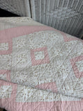 Pink Patchwork & Floral Reversible Crib Quilt