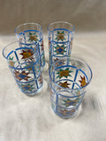 Set Of 4 Texas Star Drinking Glasses