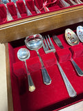 Oneida Silversmith Flatware Set With Case - 72 Pieces