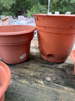 H-Lot of Plastic Planters