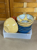 Red/Yellow/Blue Small Bowls, set of 12