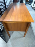 Mid Century Style Teak Veneer Desk(A)***HEAVY ITEM***READ DETAILS ON PICK UP POLICY***