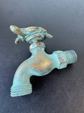 Solid Brass Turtle Spigot with Patina