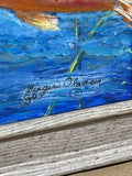 Original Koi Painting by Local Artist Ginger Olansen; Signed
