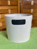 Pottery Barn "Chalkboard Garden" Planter Pot, Ceramic
