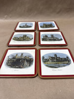 Set Of 6 Pimpernel English Cathedral Coasters
