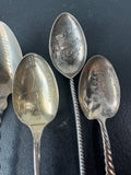 6-Piece Sterling Silver Vintage Souvenir Spoons